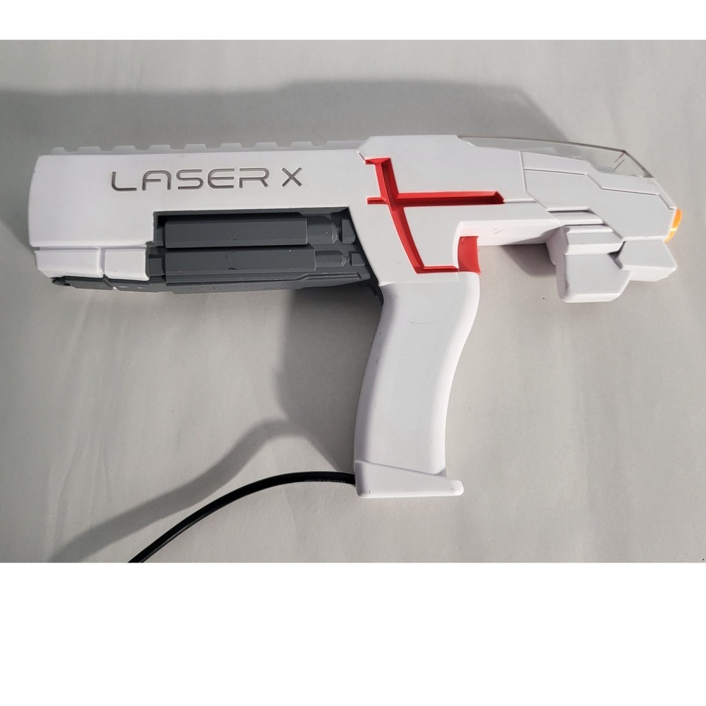 Laser X Single Laser Tag Gaming Blaster Gun with Receiver White Red - Picture 6 of 6
